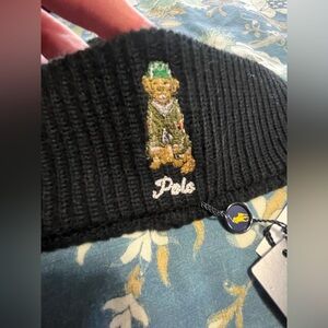 Polo Ralph Lauren Men’s Beanie Hat Black Golden Retriever Dog Preppy NWT Old 💰